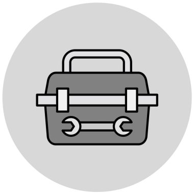 araç çantası simgesi, vektör illüstrasyonu