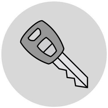 Anahtar simgesi vektör illüstrasyonu