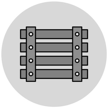 Moda Biçimli Ahşap Simgesi İzole Arkaplan