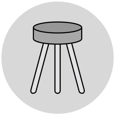 sandalye simgesi çizimi