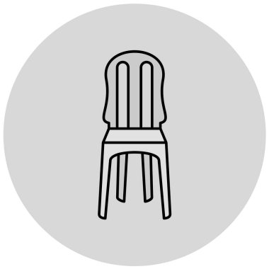 sandalye simgesi çizimi