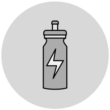 Su Şişe Simgesi Moda Biçimli Ayrı Arkaplan