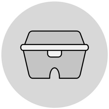 Kova. Web simgesi basit illüstrasyon