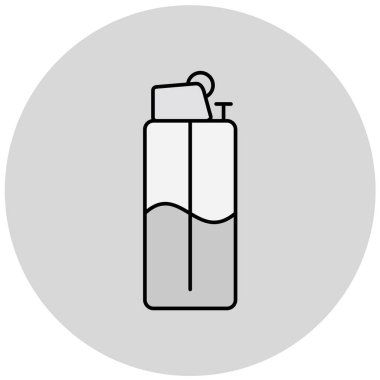 Modern b 'nin vektör illüstrasyonu simge unsurundan yoksun. Benzin, benzin, şişe, şampuan, losyon için uygun.