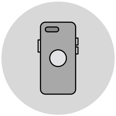 Cep telefonu simgesi, vektör illüstrasyonu