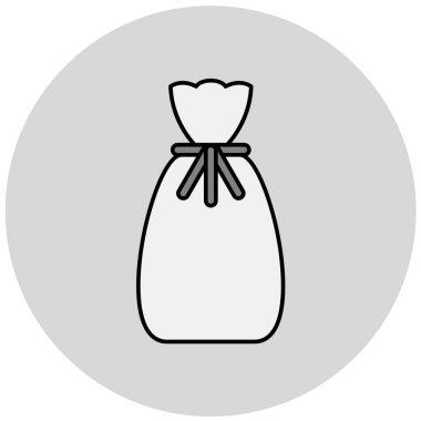 Çuval. Web simgesi basit illüstrasyon