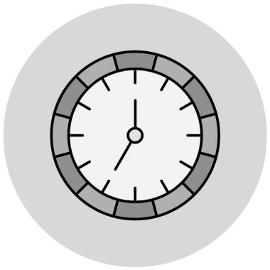 Saat. Web simgesi basit illüstrasyon