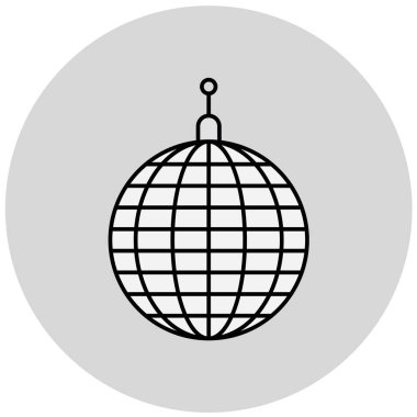 Küre. Web simgesi basit illüstrasyon