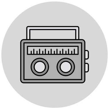 Müzik. Web simgesi basit tasarım