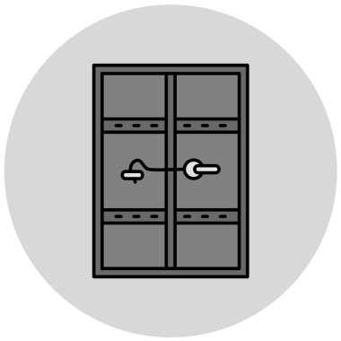 Dolap. Web simgesi basit illüstrasyon