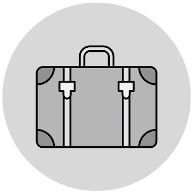 evrak çantası simgesi, vektör illüstrasyonu