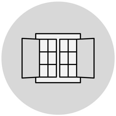 Modern yapı simgesinin vektör illüstrasyonu