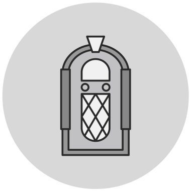 Modern kapı simgesinin vektör illüstrasyonu