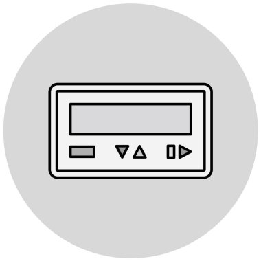 TV seti, web simgesi basit illüstrasyon