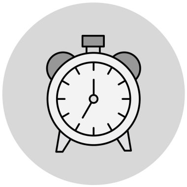 Saat simgesi vektör illüstrasyonu