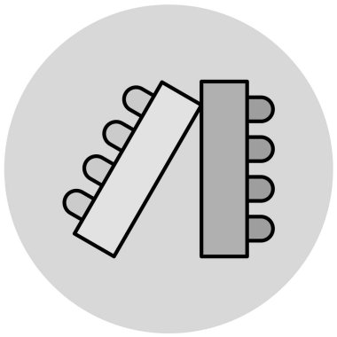 Modern b 'nin vektör illüstrasyonu eksik simgesi