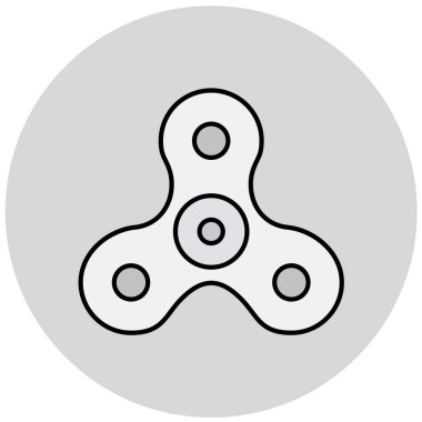 Kıpır kıpır dönen ikon. Düz dizayn. vektör illüstrasyonu.