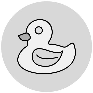 Gri arkaplanda simge vektör illüstrasyonu