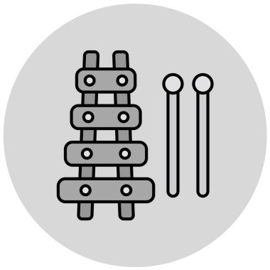 davul vektör simgesi modern basit tasarım