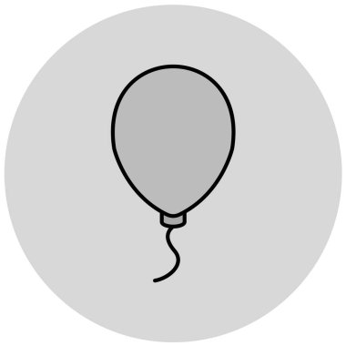 balon simgesi, vektör illüstrasyonu