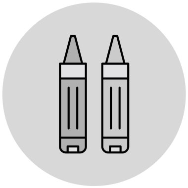 Kalem. Web simgesi basit illüstrasyon