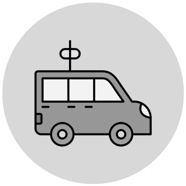 araba simgesi vektör illüstrasyonu