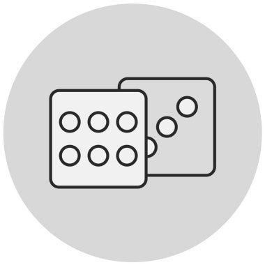 zar simgesi vektör illüstrasyonu