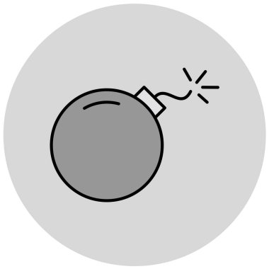 Bomba. Web simgesi basit illüstrasyon