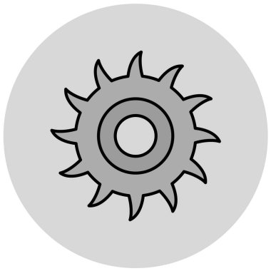 cogwheel vektör renk simgesi