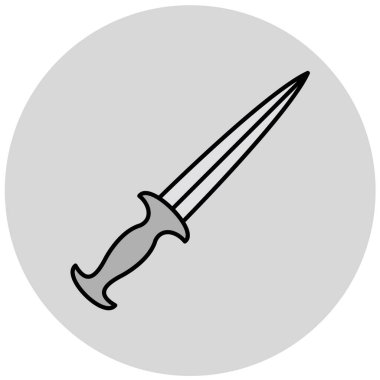 Kılıç simgesi. vektör illüstrasyonu