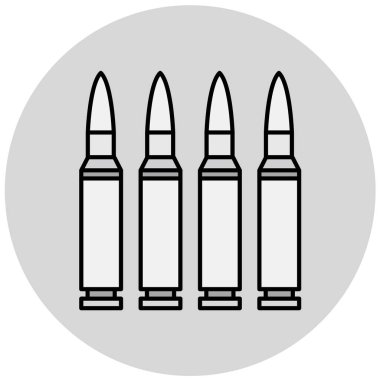 vektör siyah ve beyaz kurşun ikonu arkaplanda izole edildi