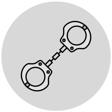 kelepçe, web simgesi basit illüstrasyon