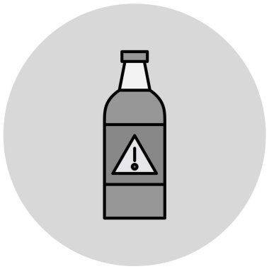 Şişe simgesinin vektör illüstrasyonu