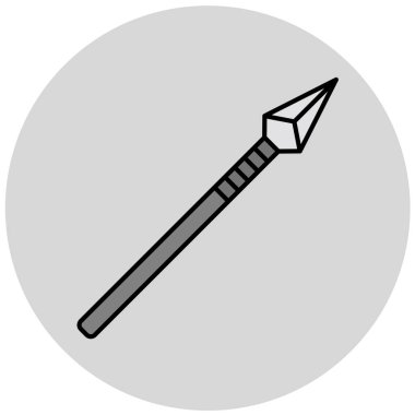 mızrak, web simgesi basit illüstrasyon