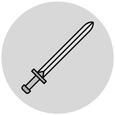 Kılıç simgesi. vektör illüstrasyonu