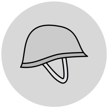 Kask, web simgesi basit illüstrasyon