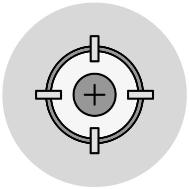 Hedef. Web simgesi basit illüstrasyon