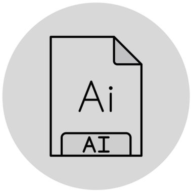 ai dosya biçimi simgesinin çizimi