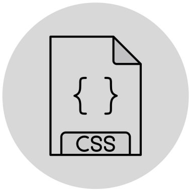 css dosya biçimi simgesinin çizimi