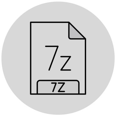 Dosya biçimi simgesinin illüstrasyonu