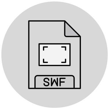 swf dosya biçimi simgesinin gösterimi