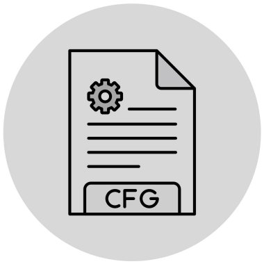 dosya biçimi simgesi, vektör illüstrasyonu