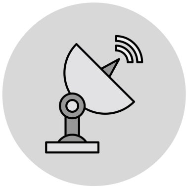 Uydu anteni. Basit resimleme