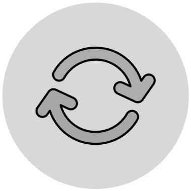 Simgeyi tazele, vektör illüstrasyonu