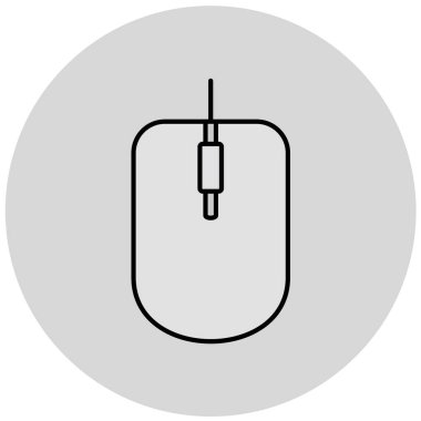 Bilgisayar faresi. Web simgesi basit illüstrasyon