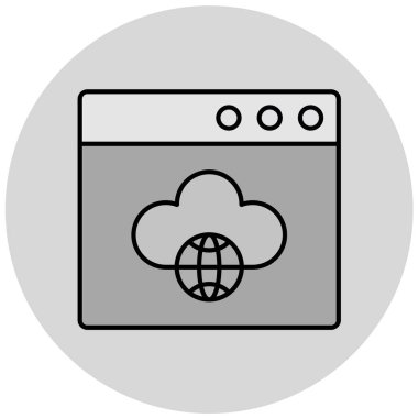 Tarayıcı penceresi. Web simgesi