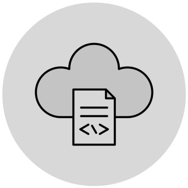 Bulut hesaplama. Web simgesi