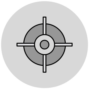 Hedef. Web simgesi basit illüstrasyon