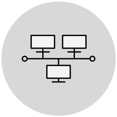 ağ paylaşımı. Basit resimleme