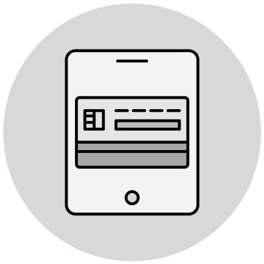 Cep telefonu simgesi, vektör illüstrasyonu